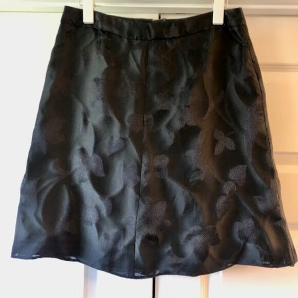 New ARMANI Collezioni Antinea Flare Silk Jacquard Mini Skirt 4 MSRP $695 - Picture 4 of 7